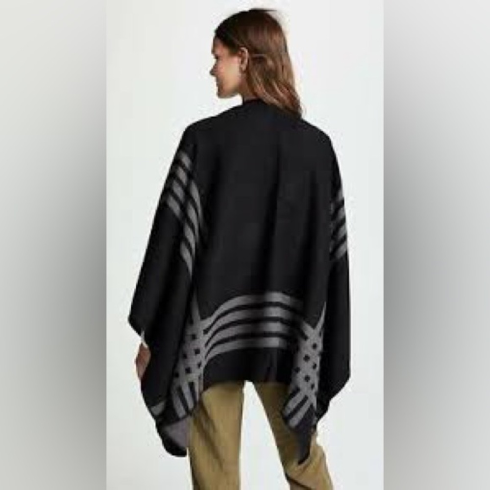 One Size Open Front Asymmetrical Poncho - image 2